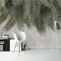 Thumbnail for Papier Peint Tropical <br/> Ambiance Vert et Gris