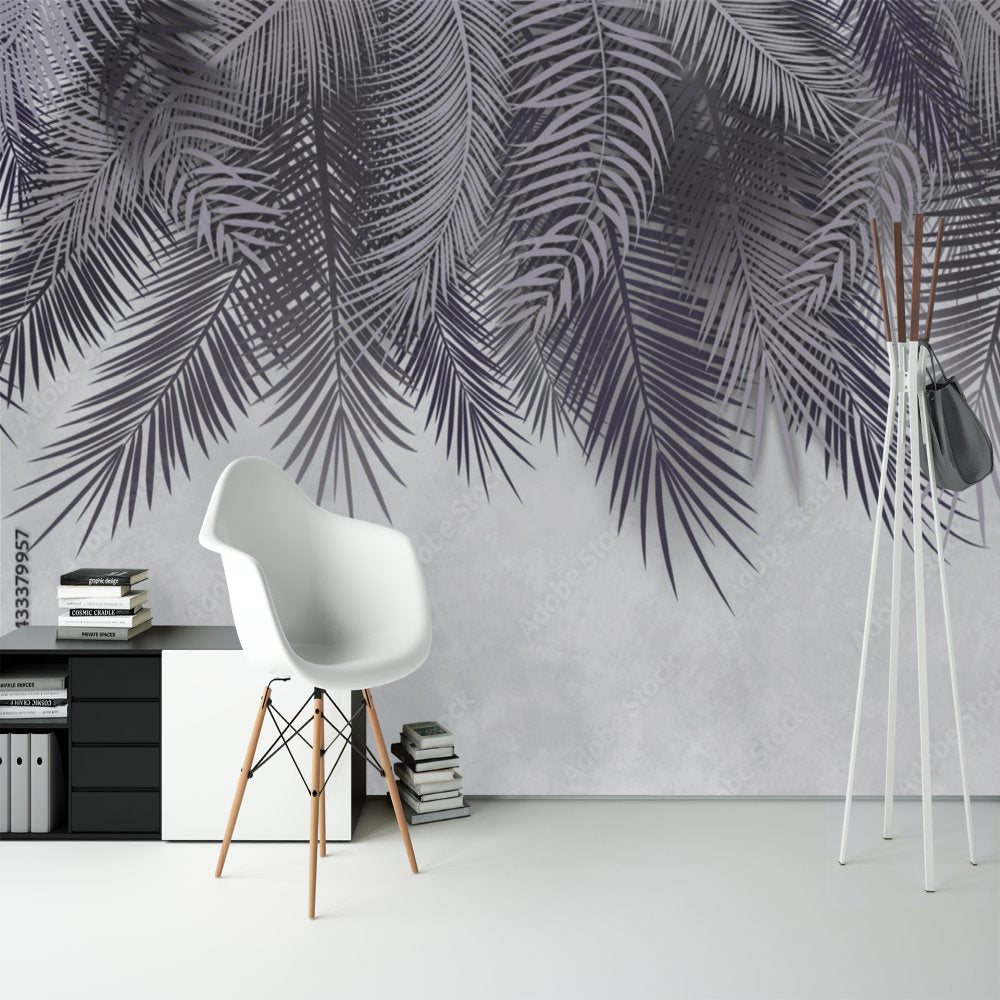 Papier Peint Tropical <br/> Inspiration en Violet