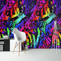 Thumbnail for Papier Peint Graffiti <br/> Tag Fluorescent