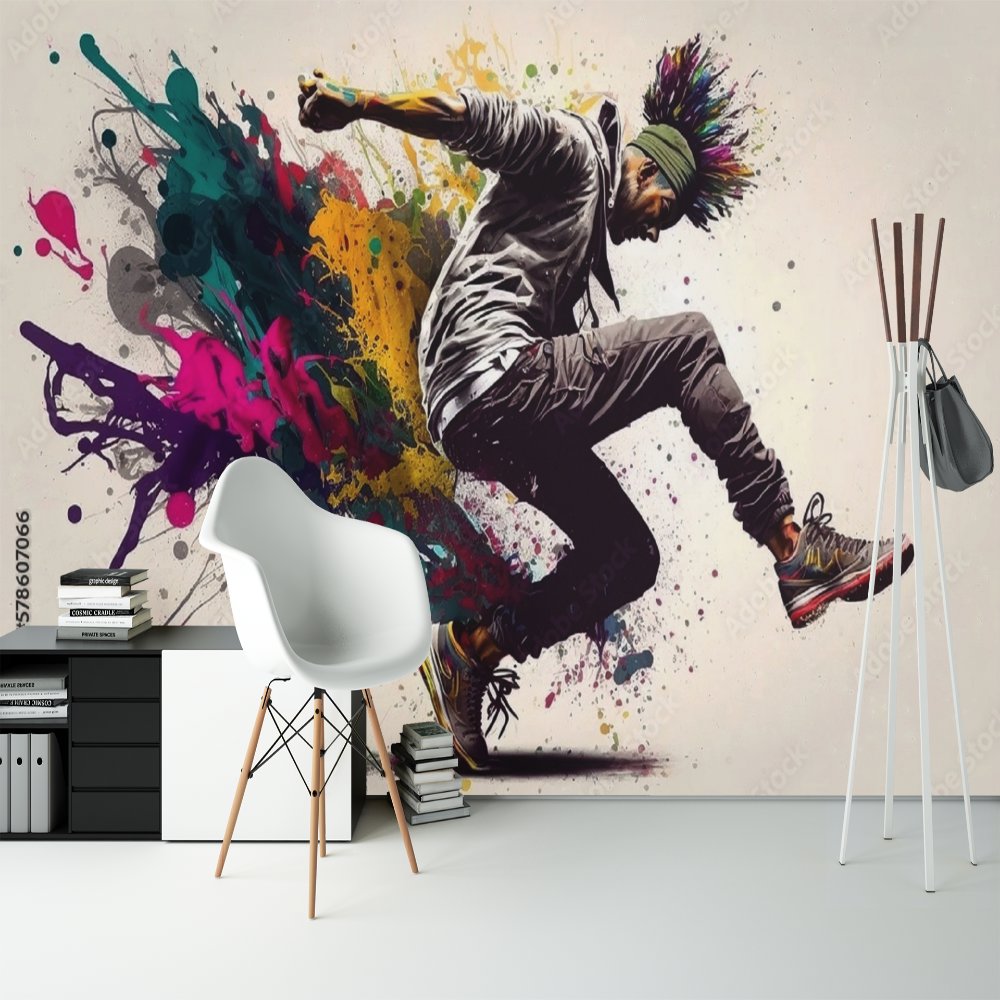 Papier Peint Musique <br/> Hip Hop Explosion Graffiti