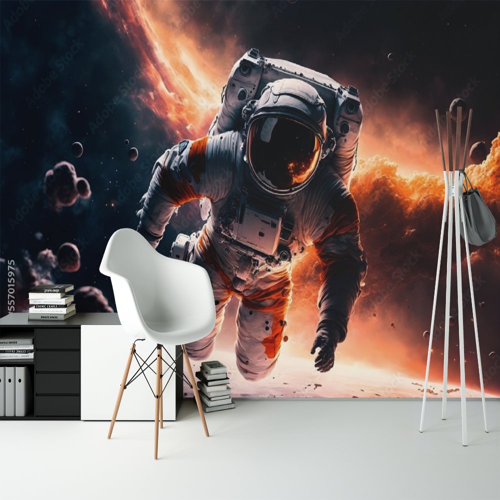 Papier Peint Espace <br/> Nouveau Cosmonaute