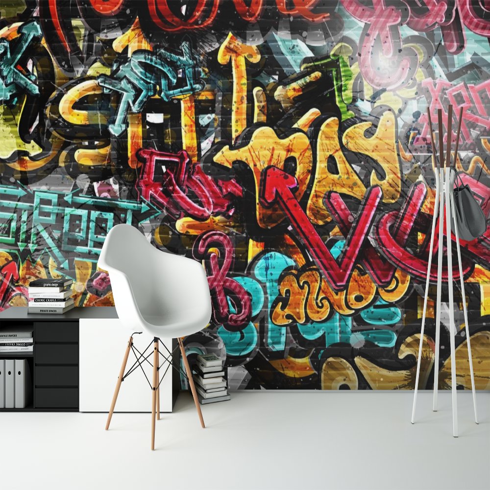 Papier Peint Graffiti <br/> Tag Mécanique