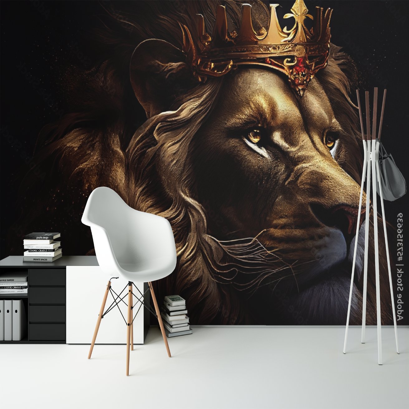 Papier Peint Ado Classique <br/> Lion Solaire