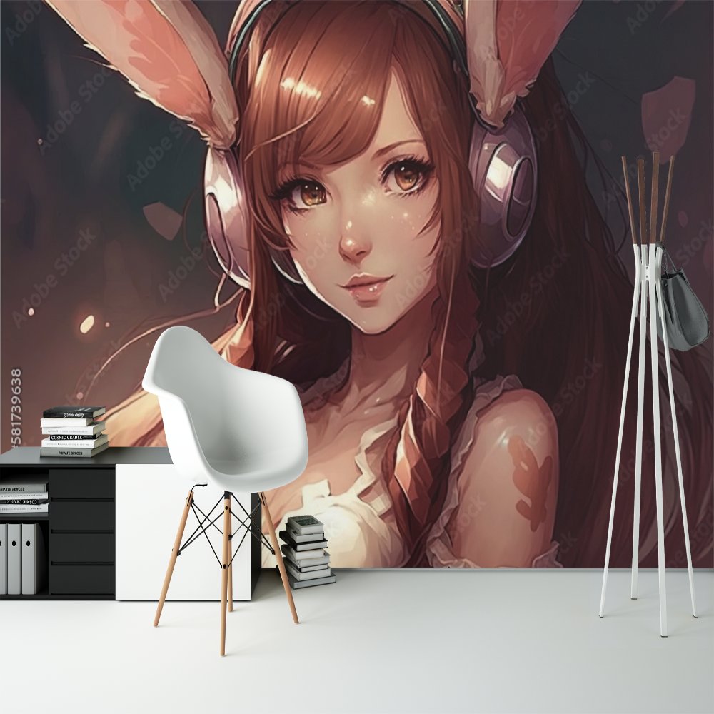 Papier Peint Japonais Manga <br/> Sourire Charmant