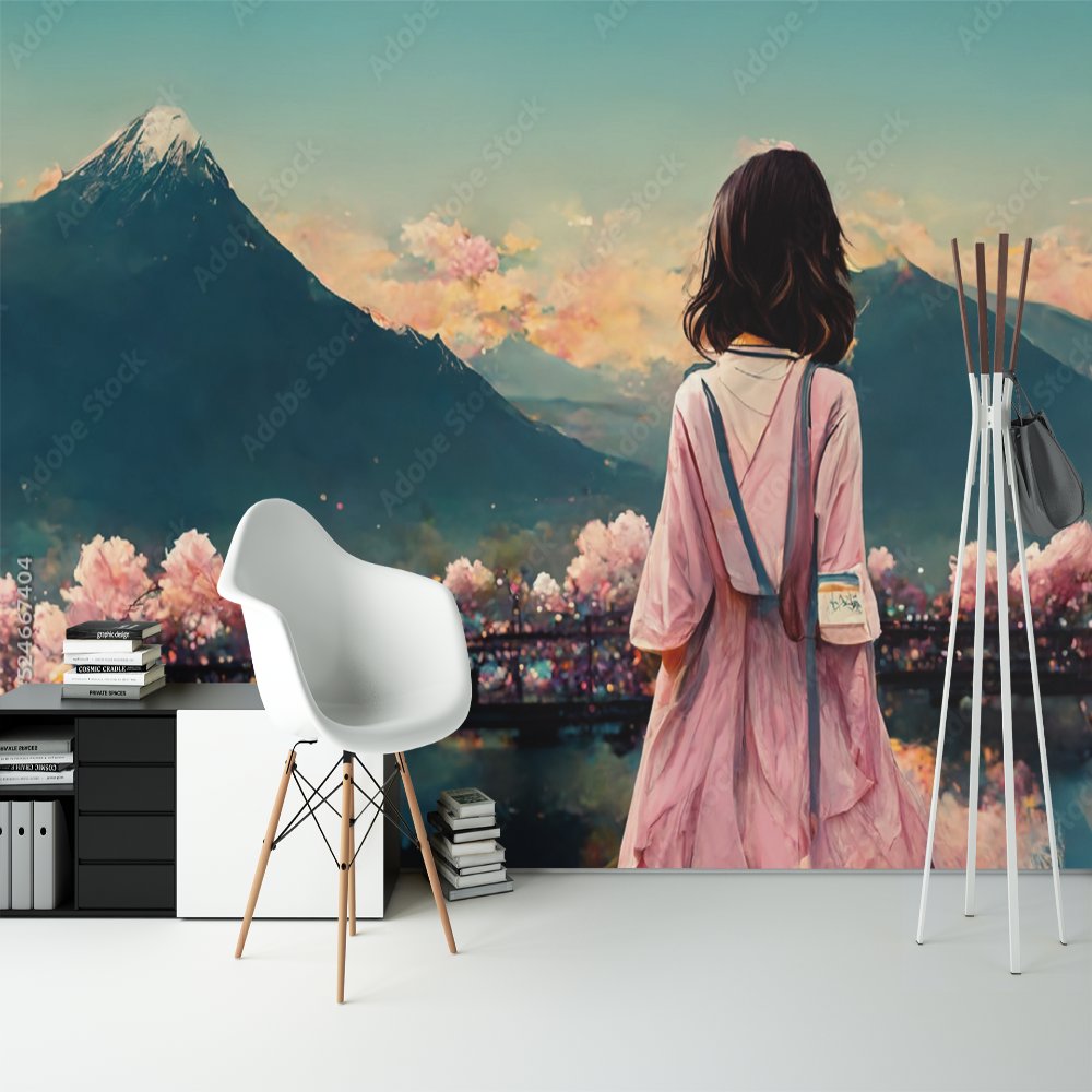 Papier Peint Japonais Manga <br/> Paysage Calme