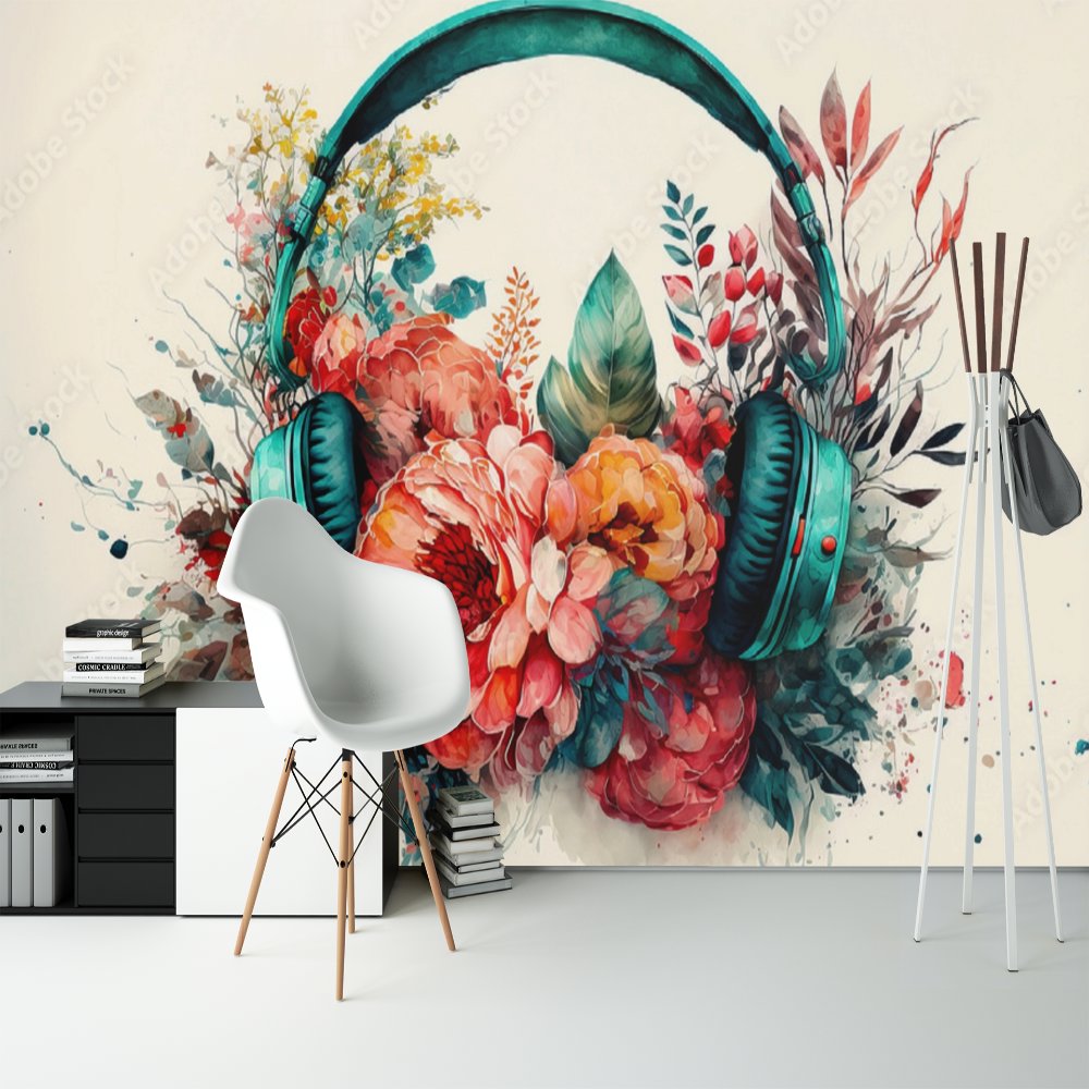 Papier Peint Musique <br/> Floraison