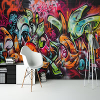 Thumbnail for Papier Peint Graffiti <br/> Fresque Murale Colorée