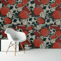 Thumbnail for Papier Peint Basket <br/> Sportif Méli Mélo