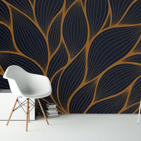 Thumbnail for Papier Peint Tropical <br/> Scandinave Bleu Nuit