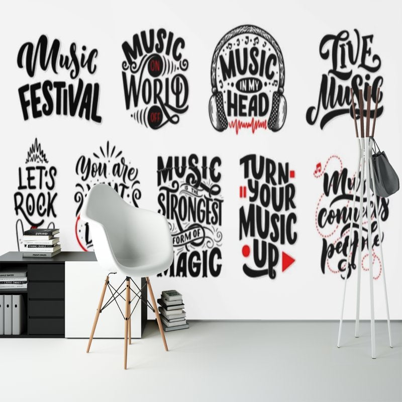 Papier Peint Musique <br/> Style Moderne