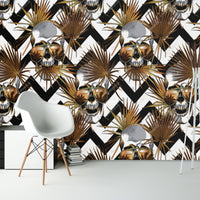 Thumbnail for Papier Peint Tête de Mort <br/> Tropical Skull