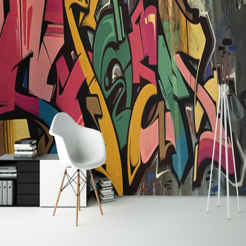 Papier Peint Graffiti <br/> Motif Design