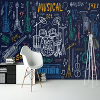 Thumbnail for Papier Peint Musique <br/> Motif Notes