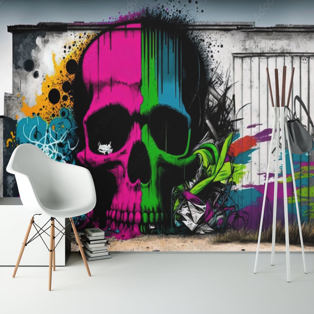 Papier Peint Tête de Mort <br/> King and Queen