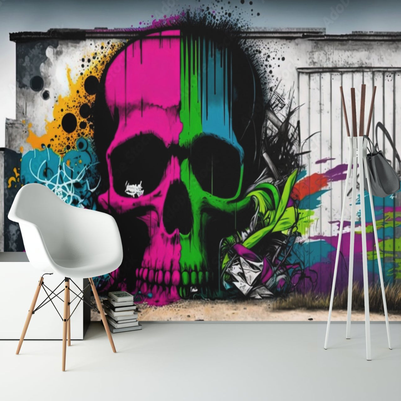 Papier Peint Tête de Mort <br/> King and Queen