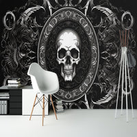 Thumbnail for Papier Peint Tête de Mort <br/> Skeleton Noir