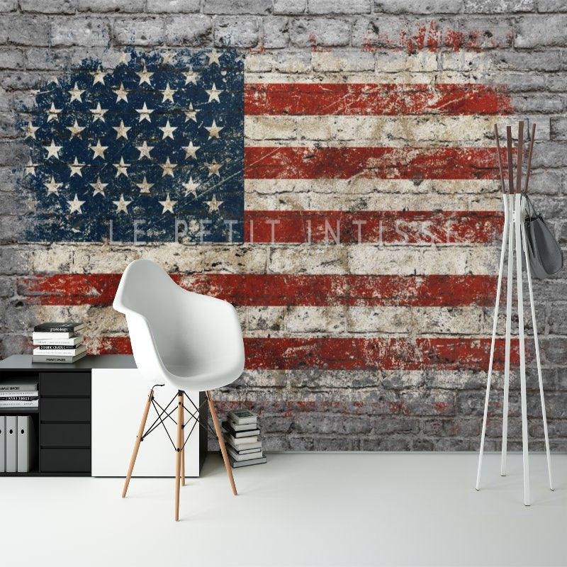 Papier Peint Ado Classique <br/> Drapeau Américain