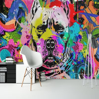 Thumbnail for Papier Peint Graffiti <br/> Effet SwaG Pitbull