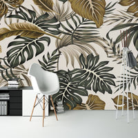 Thumbnail for Papier Peint Tropical <br/> Nuance Moutarde