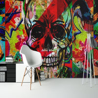 Thumbnail for Papier Peint Graffiti <br/> Skull System