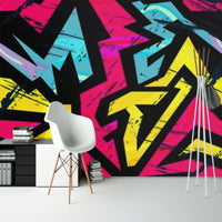 Thumbnail for Papier Peint Graffiti <br/> Rose Urban