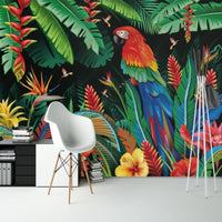 Thumbnail for Papier Peint Tropical <br/> Perroquet Coloré