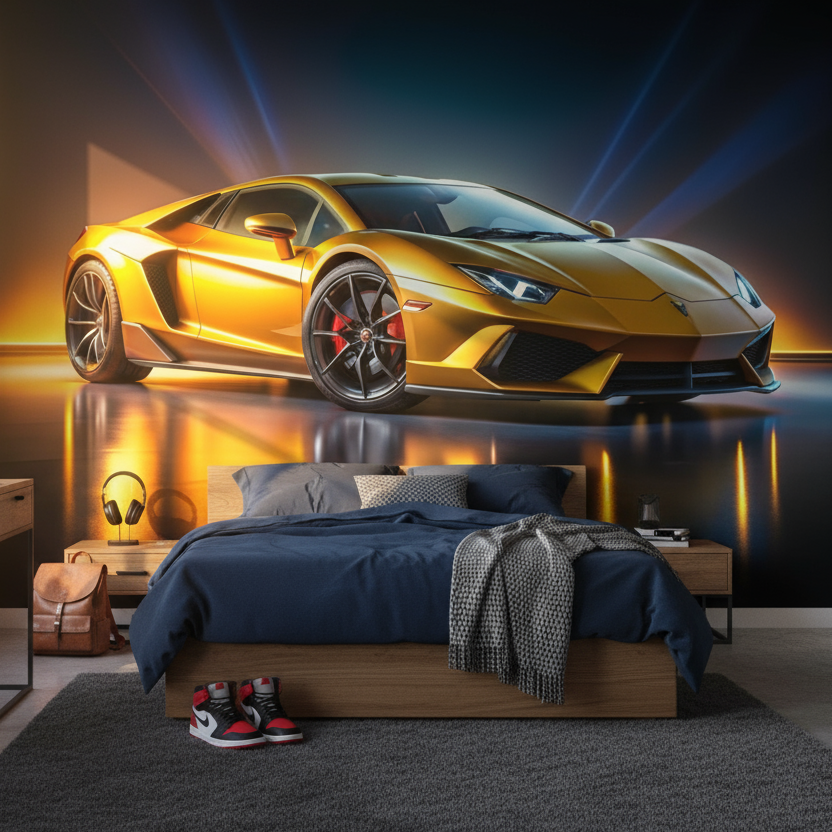 Tapisserie Lamborghini | Le Petit Intissé