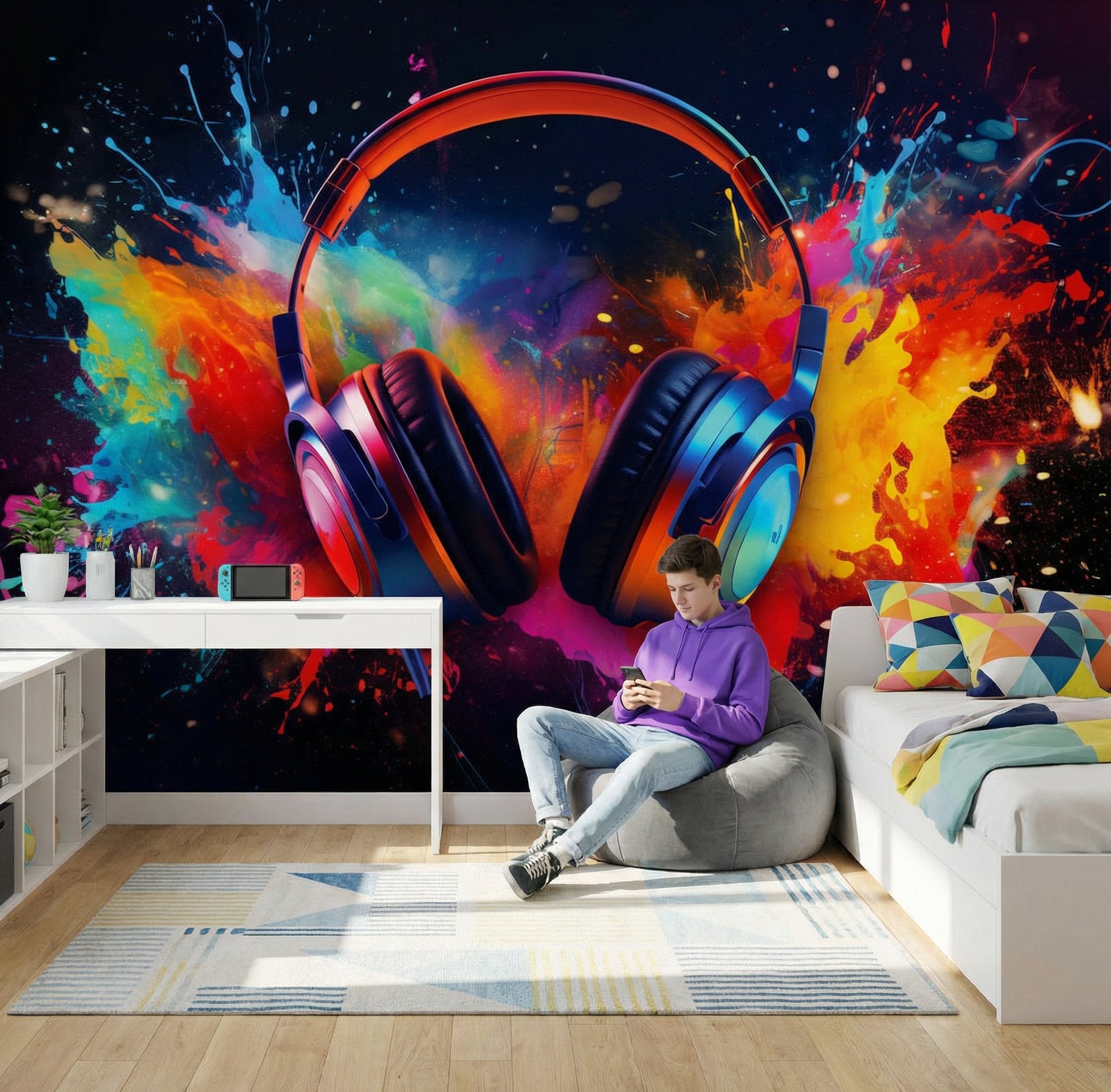 Papier Peint Musique <br/> Explosion de Rythme