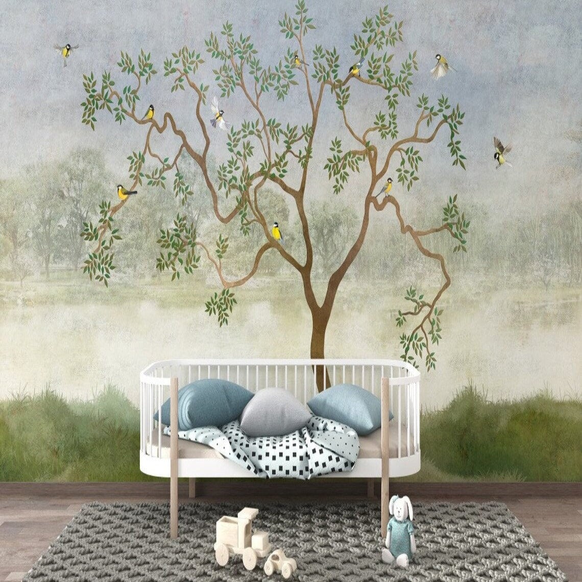 Papier Peint Japonais Oiseaux | Le Petit Intissé