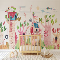 Thumbnail for Papier Peint Fille Classique <br/> Cabane dans les Arbres