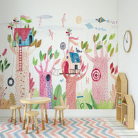 Thumbnail for Papier Peint Fille Classique <br/> Cabane dans les Arbres