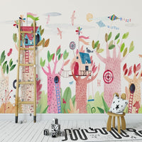 Thumbnail for Papier Peint Fille Classique <br/> Cabane dans les Arbres