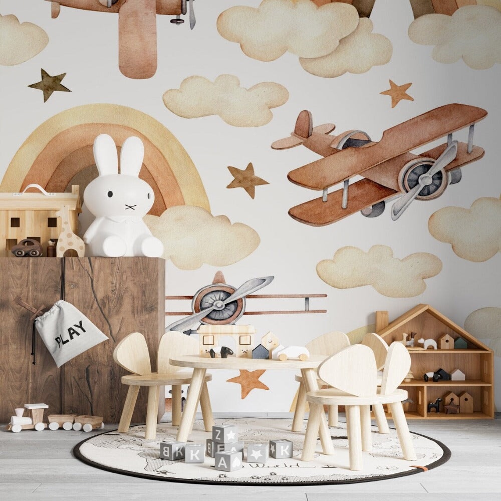 Chambre Bébé Marron Beige | Le Petit Intissé