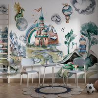 Thumbnail for Papier Peint Chevalier et Dragon | Le Petit Intissé