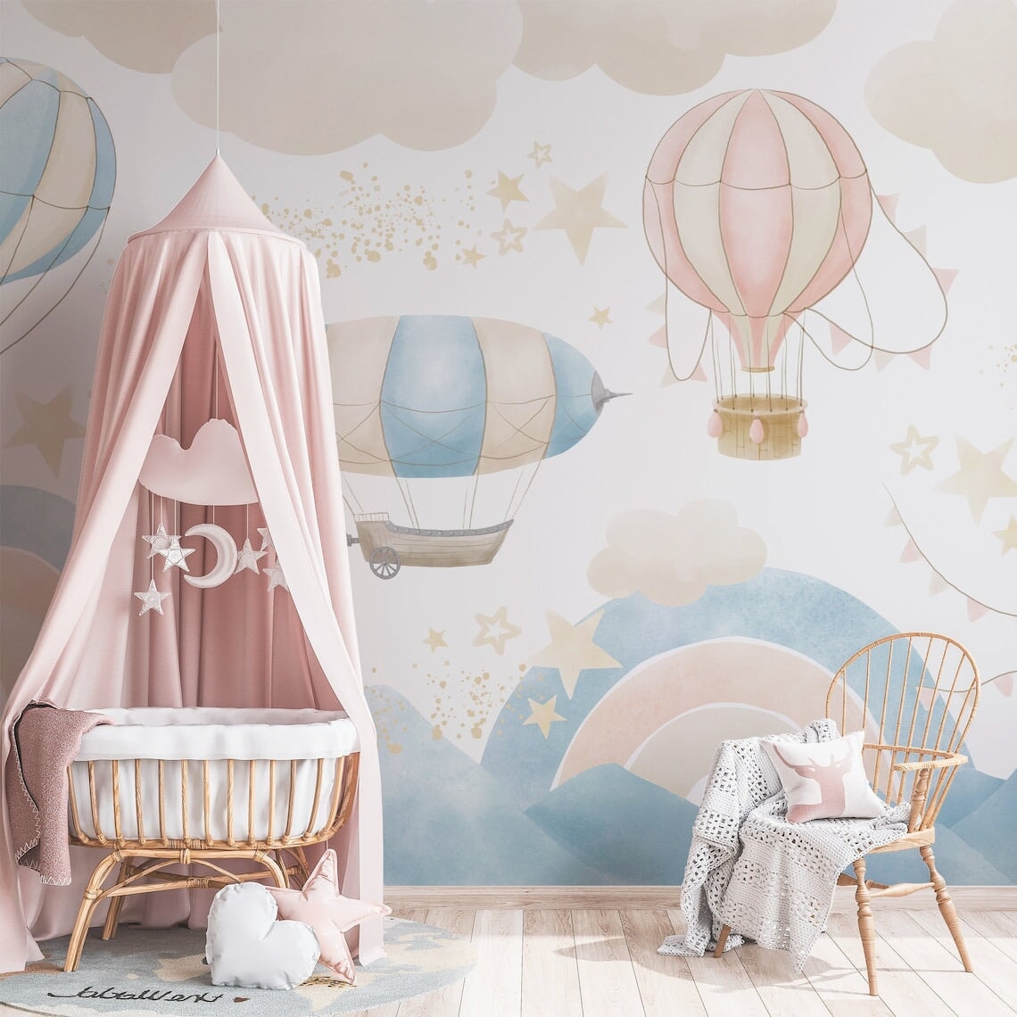 Déco Bébé Tendance Rose et Bleu Pastel | Le Petit Intissé