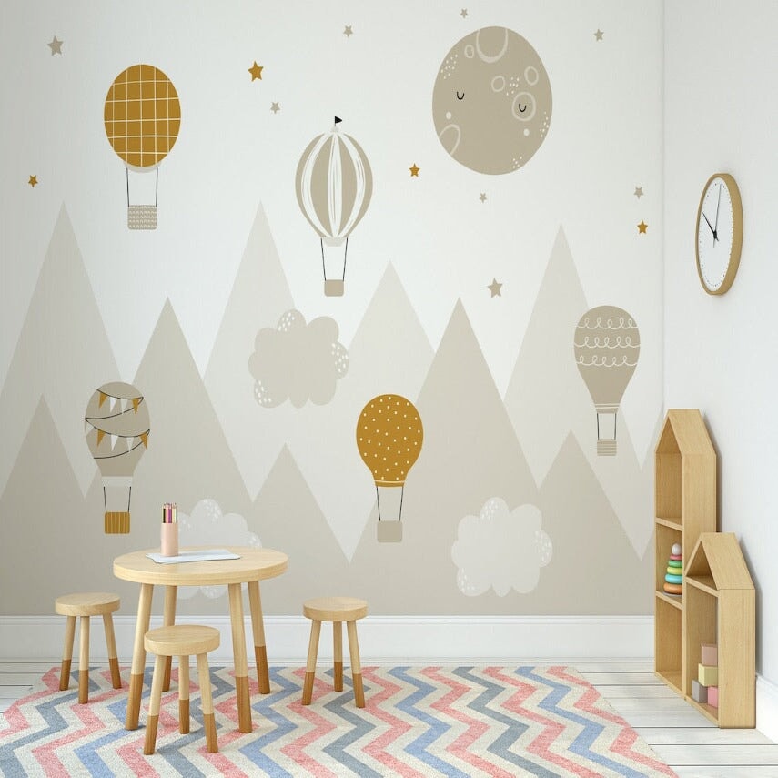 Papier Peint Chambre Bébé Beige | Le Petit Intissé