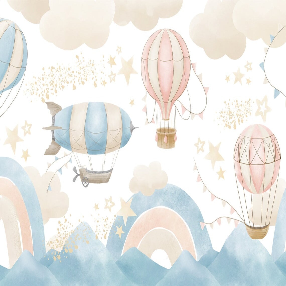 Déco Bébé Tendance Rose et Bleu Pastel | Le Petit Intissé