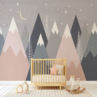 Thumbnail for Papier Peint Chambre Rose et Gris | Le Petit Intissé