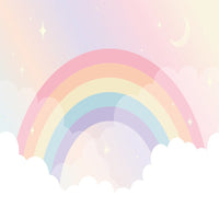 Thumbnail for Papier Peint Fille Classique <br/> Arc-en-Ciel en Pastel