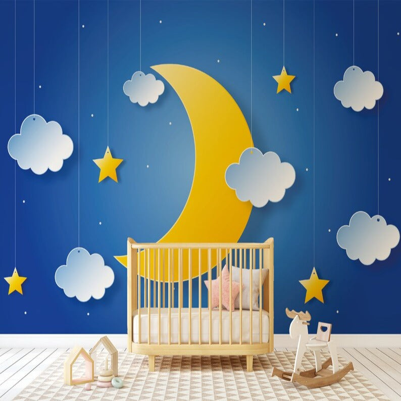 Papier Peint Bleu Nuit | Le Petit Intissé