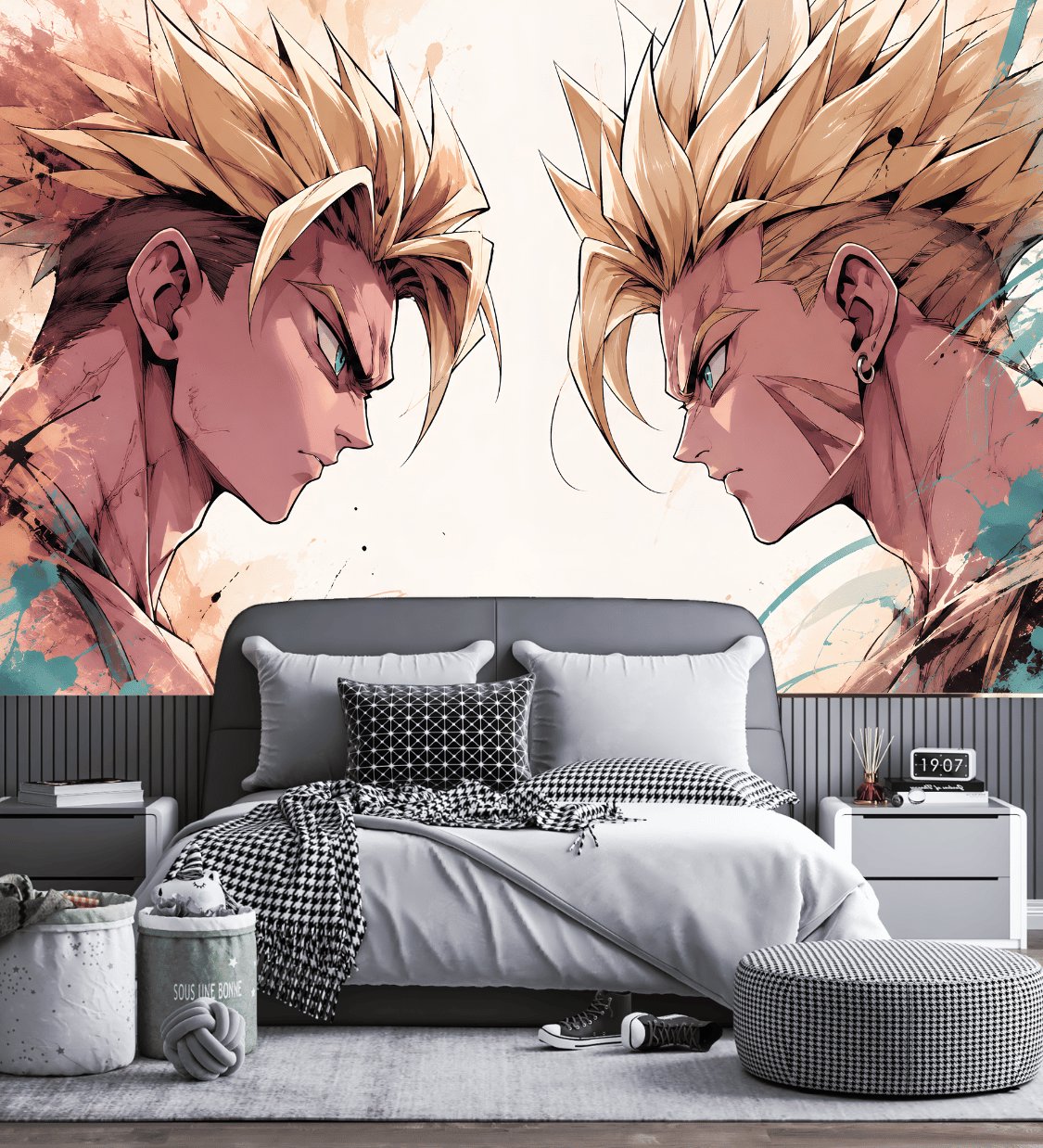 Papier Peint Japonais Manga <br/> Saïyens