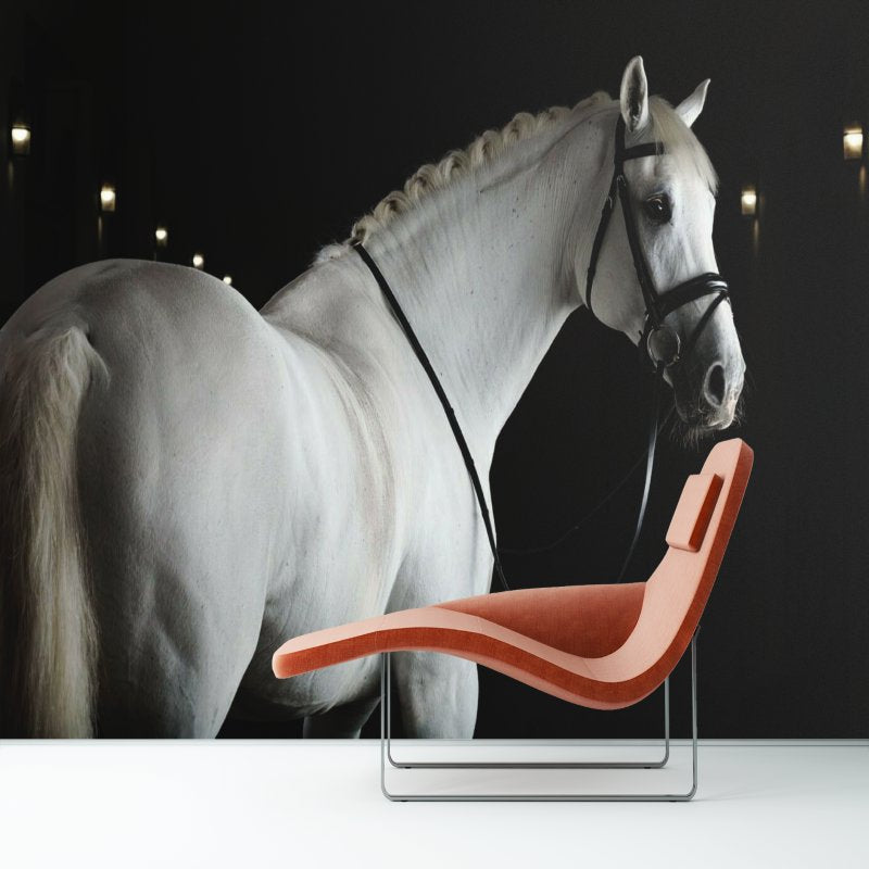 Papier Peint Noir et Blanc <br/> Pur Sang