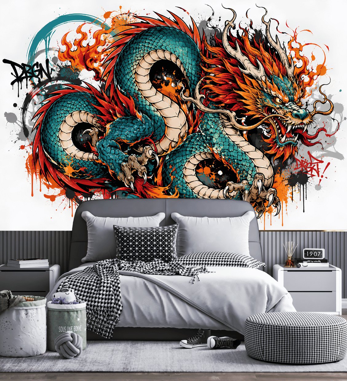 Papier Peint Dragon Chinois | Le Petit Intissé