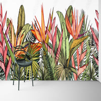 Thumbnail for Papier Peint Tropical <br/> Oiseau de Paradis Coloré