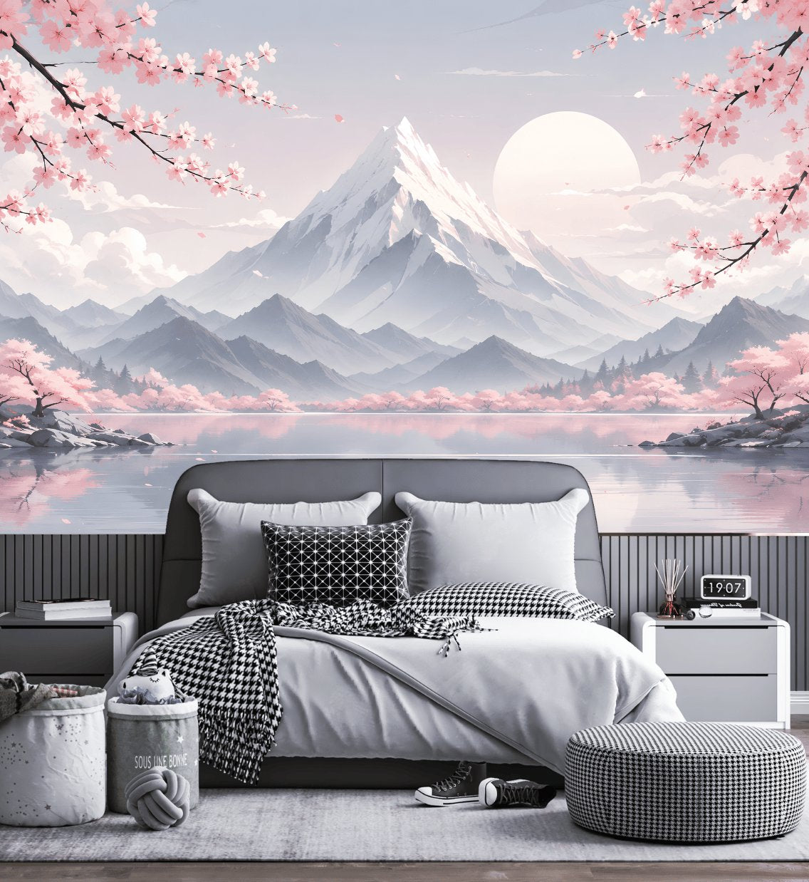 Papier Peint Panoramique Estampe Japonaise | Le Petit Intissé