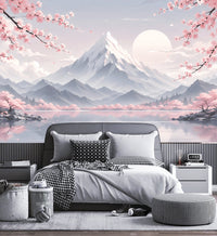 Thumbnail for Papier Peint Panoramique Estampe Japonaise | Le Petit Intissé