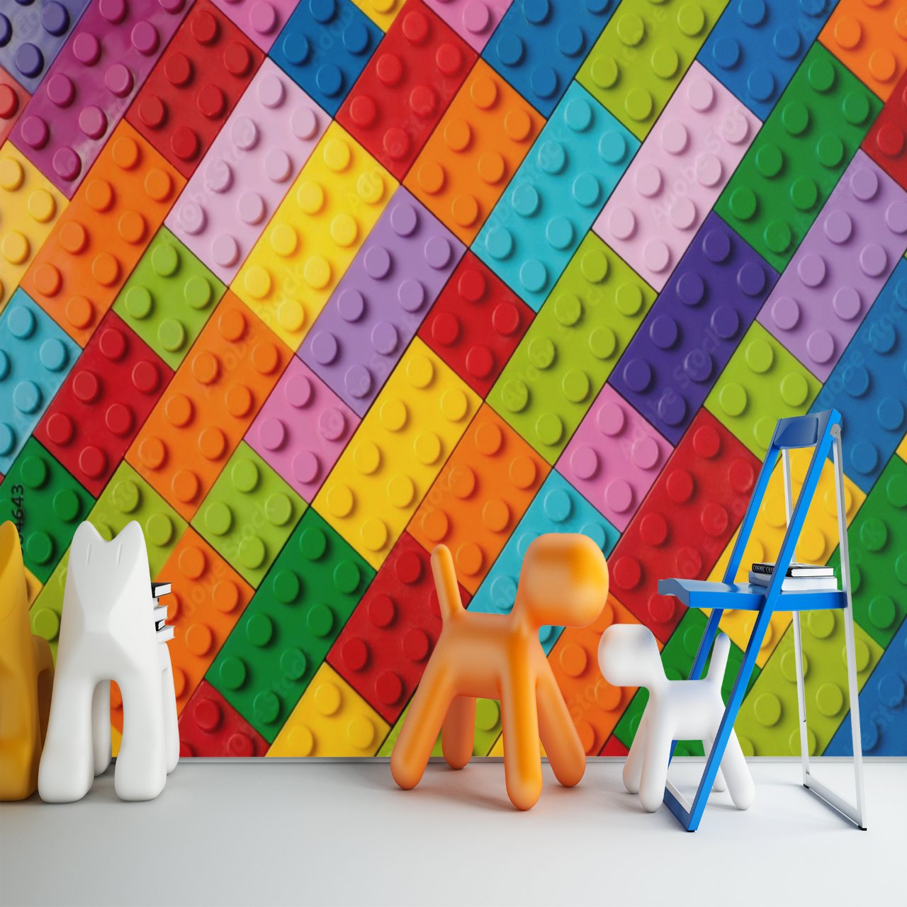 Papier Peint Garçon Classique <br/> Chambre Lego