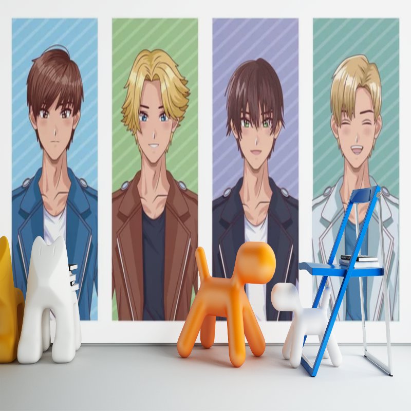 Papier Peint Japonais Manga <br/> Photo d'Amis