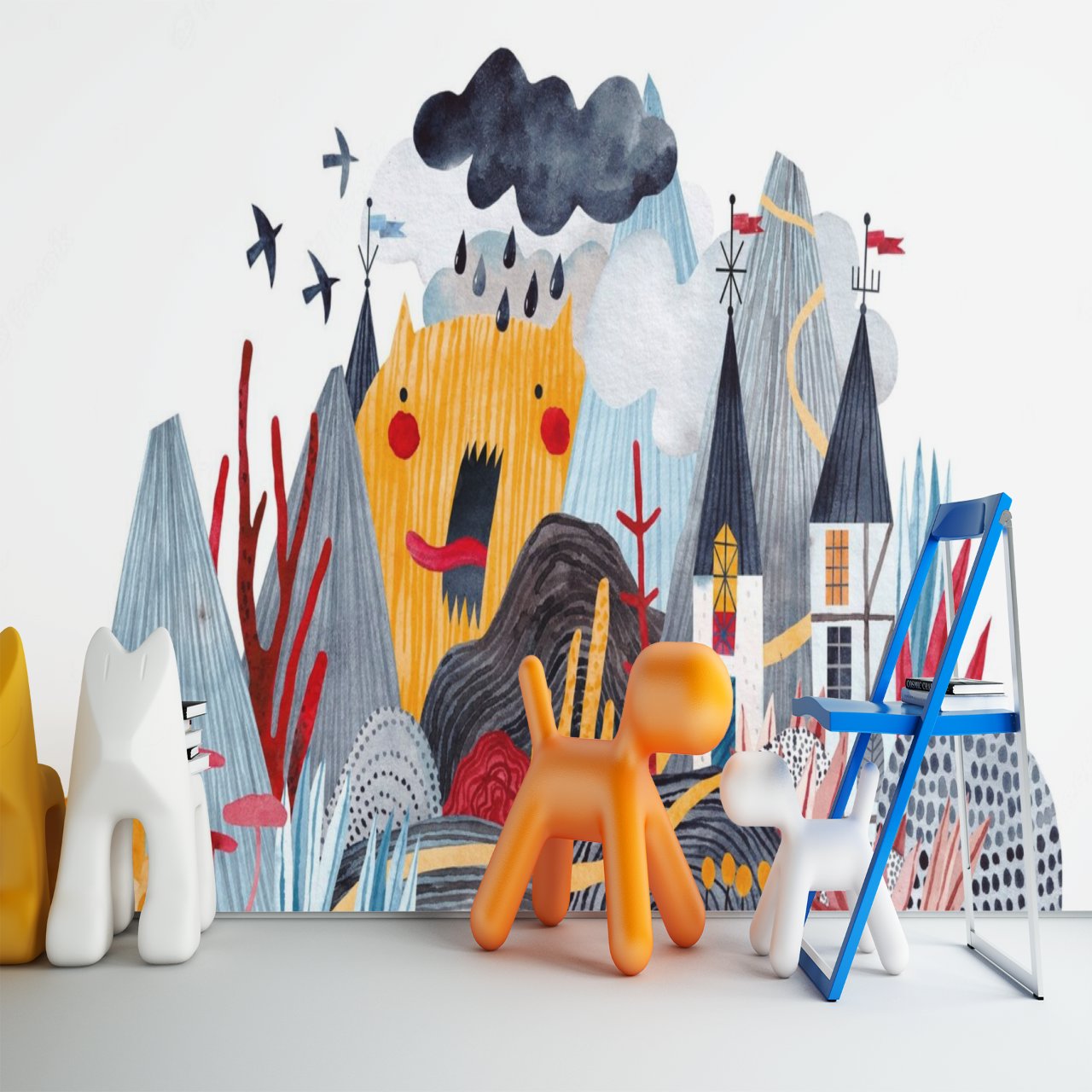 Papier Peint Bébé Classique <br/> Fantaisie