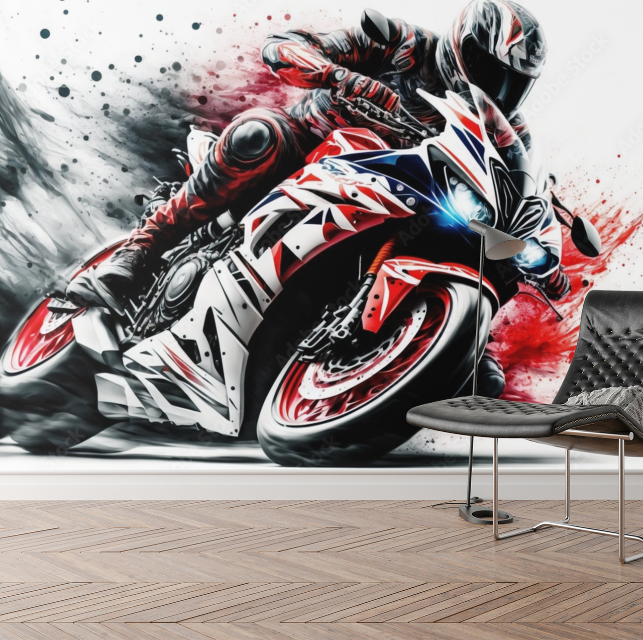 Papier Peint de Moto | Le Petit Intissé